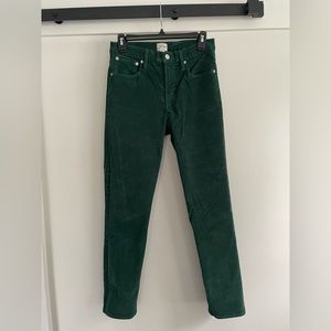 Jcrew Green Corduroy pants